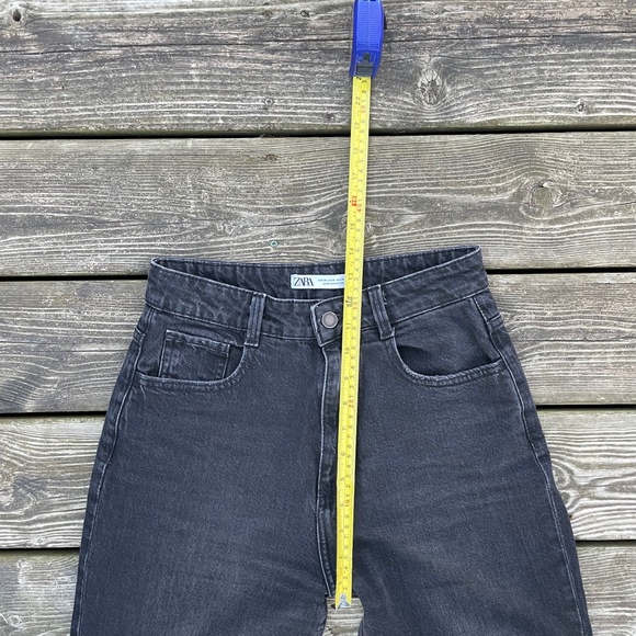 Women's Jeans: Zara Black High Waisted Slim Leg - Picture 13 of 15